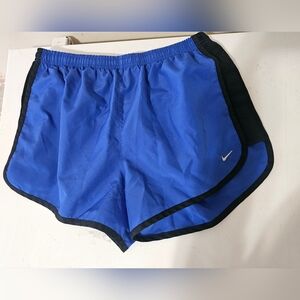 Nike Dri-Fit Women’s Sz S Blue & White Brief Lined Athletic Shorts